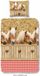 Dekbed Paarden 140x220 cm - Beige