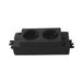 Schulte Prise de courant EVOline Express 2 x Schuko, GST18, noir