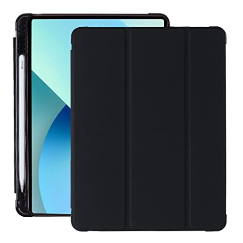 JOYLYJOME Hoes voor iPad Pro 11 5./4./3.Gen 2022/2021/2020, robuuste schokbestendige beschermhoes met 360° draaibare standaard en schouderriem, zwart + blauw