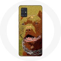 Maniacase Hoesjes voor Samsung Galaxy A51 5G American Pit Bull Terrier