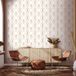 Ambiance Sticker Voorgelijmd vliesbehang - WIT GEOMETRISCH ART DECO PATROON - 1 rol van 300x60cm