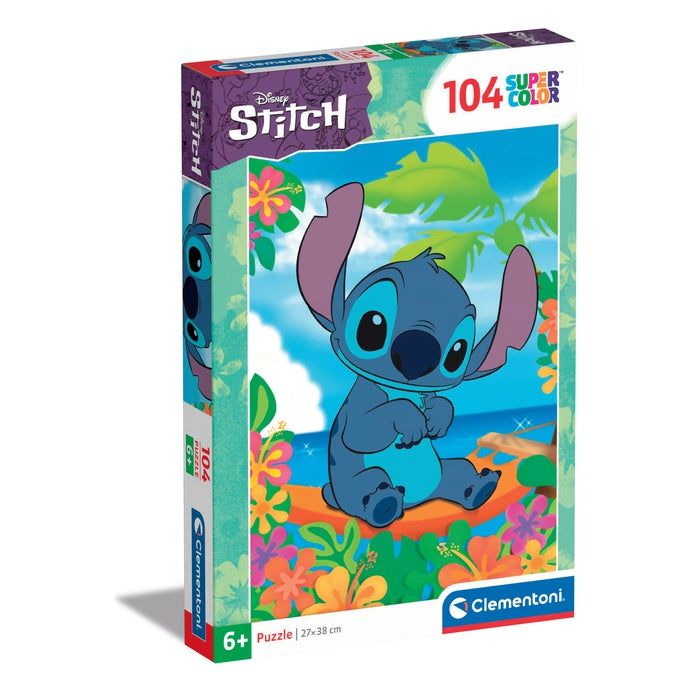 Clementoni Supercolor Disney Stitch Puzzle - 104 Pieces - 6+ Years