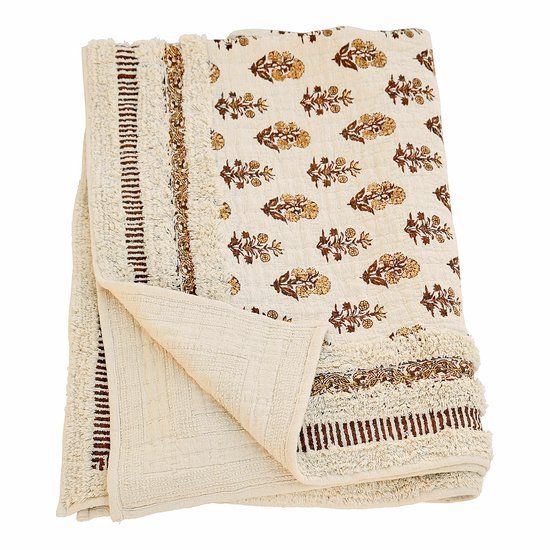 LOBERON Plaid Arsalan crème/bruin