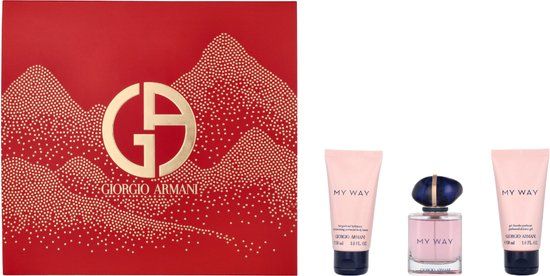 Giorgio Armani My Way Gift Set - 50ml Eau de Parfum + 50ml Shower Gel + 50ml Body Lotion