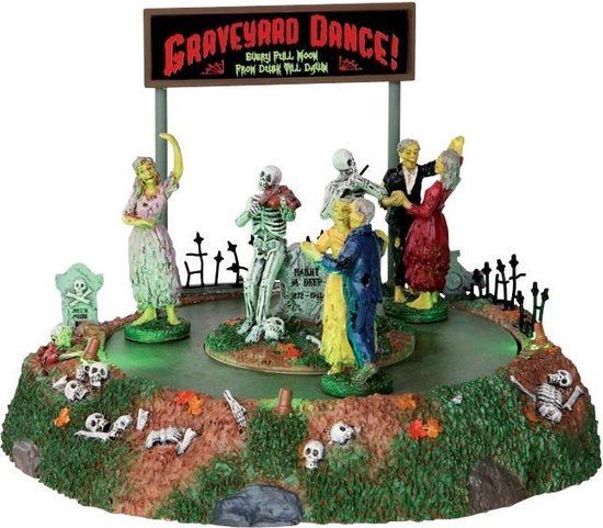 Lemax Graveyard Dance Kunststof Kerstdorp 21.6 x 20.3 x 15.2 cm