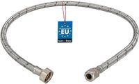 KOTARBAU® Flexibele Aansluitslang 1/2“x3/8“ - Aansluitslang Armatuur 90 cm - Flexibele Kraanslang - Wartelmoer x Knelkoppeling - Sanitaire Aansluitslang - Gevlochten Roestvrijstalen Aansluitslang - Zilver