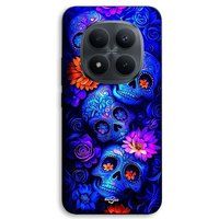 Maniacase Hoesje voor Xiaomi Redmi Note 15 Pro 5G, kleurrijke blauwe doodshoofden