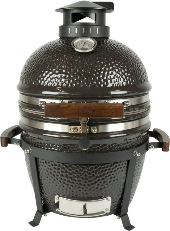 Grizzly Grills Kamado Elite Compact - Zwart - 40cm - Houtskoolbarbecue