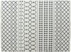 DKD Home Decor Tapijt Wit Polyester Katoen Donker Grijs 120 x 180 x 1 cm
