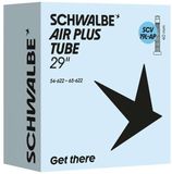 Schwalbe Air Plus Fietsbinnenband 29 inch SCV 40 mm ventiel | 54-65 mm breedte, 622 velg, Schwalbe Click-ventiel, SCV19L-AP, 29 inch mountainbike