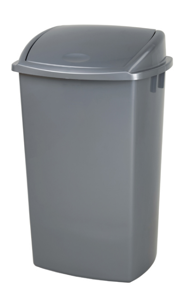 Vepa Bins Afvalbak met swingdeksel - 50 liter - grijs - VB 009318
