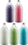 Claudius Cosmetics B.V. Badzout - 600 gram - set van 5 verschillende geuren - Aluminium Dop - Relaxing Moment, Eucalyptus, Opium, Lavendel en Rozen