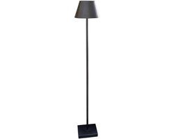 LOBERON Staande lamp Marjan zwart