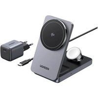 Ugreen - Draadloze oplaadstandaard - 3-in-1, magnetisch - 15 Watt