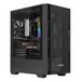 Nuwo Gigan BK200 PC-behuizing Gaming Micro-ATX Mini-ITX | Mini Tower Front Mesh Airflow | Panorama gehard glas | 120 mm ventilator vooraf geïnstalleerd