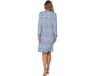 Pastunette Blue Mirage Pyjama Fleece Lange Mouw Zebraprint Blauw/Wit Dames Maat 42