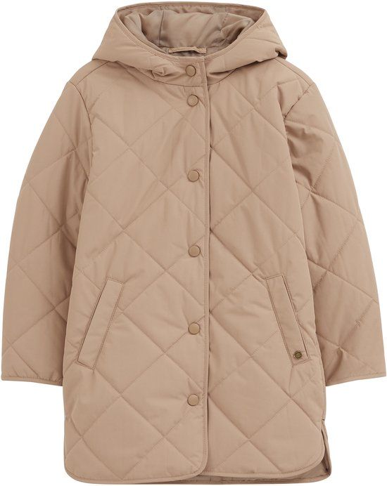 WE Fashion Meisjes waterafstotende jas met capuchon