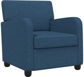 vidaXL Fauteuil Blauw Stof