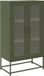 vidaXL Hoge kast 68x39x123 cm staal olijfgroen