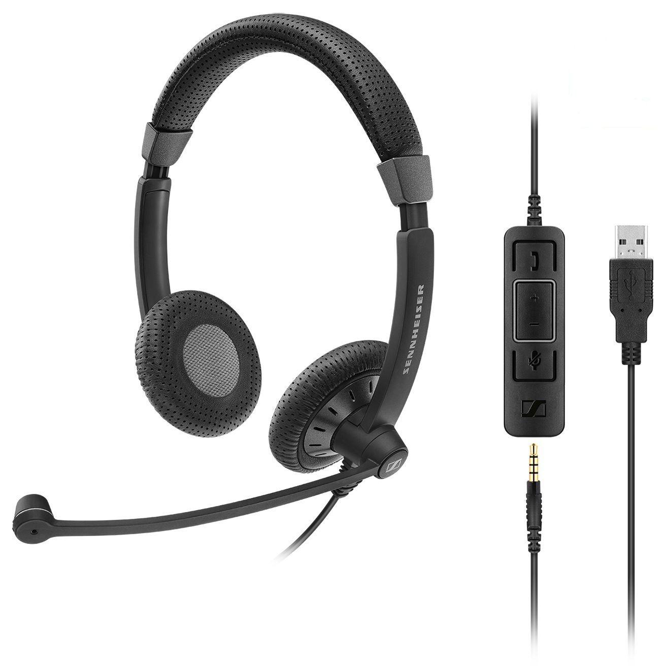 Sennheiser SC 75 USB MS - Headset - Bedraad - Zwart