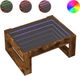 vidaXL Salontafel met Infinity LED, gerookt eikenkleurig, 70x53x30 cm