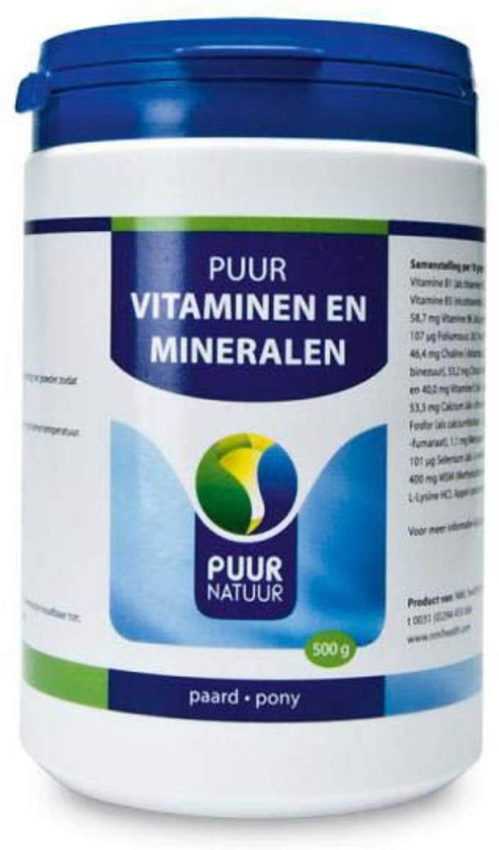 Puur Natuur Vita Min Vitaminen En Mineralen Voor Paard En Pony 500 GR