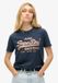 Superdry Metallic T-shirt met logo en relaxte pasvorm - Dames - T-shirts