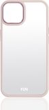 Fun 20704 Back Cover Roze, Transparant voor Apple iPhone 15 Pro