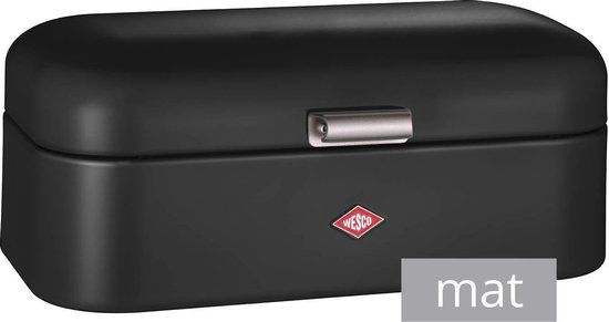 Wesco Grandy Brooddoos - Broodtrommel - 42x22x17 cm - Mat Zwart