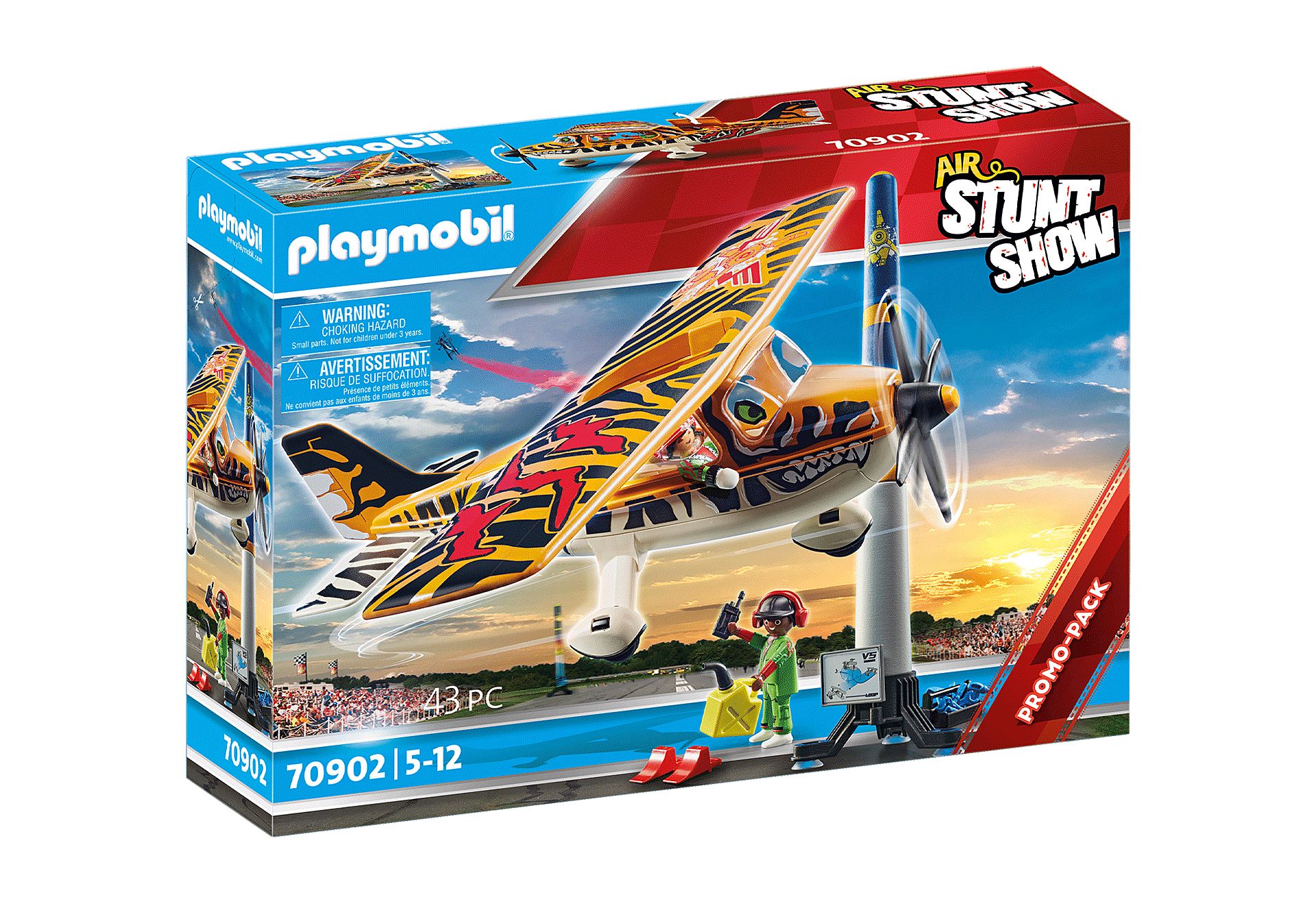 PLAYMOBIL Air Stunt Show Propellorvliegtuig "Tiger" - 70902