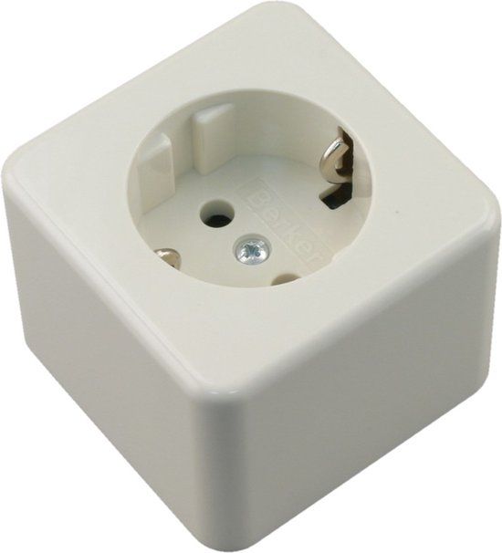 BERKER Opbouw wandcontactdoos (wcd) RA 1-voudig polarwit