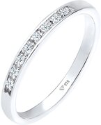 Elli DIAMONDS Elli DIAMONDS Elli DIAMONDS Ring Dames Klassiek Kostbaar met Diamant (0,04 ct.) in 925 Sterling Zilver Ringen