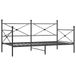 VidaXL Slaapbank Zwart Staal 1970 mm x 1055 mm x 1070 mm