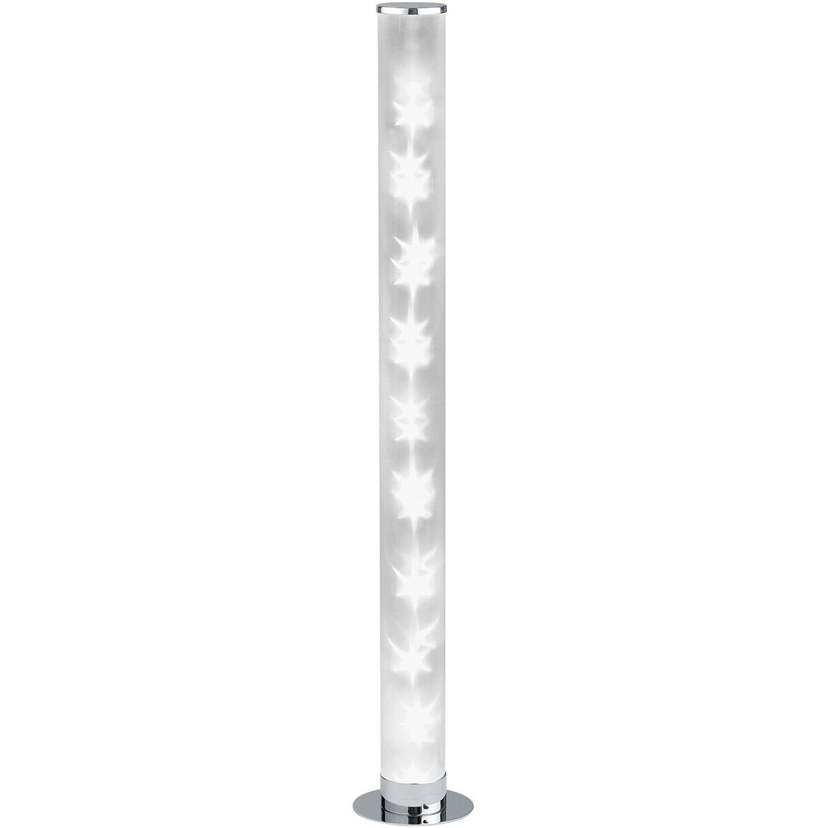 BES LED Trion Ricardo Tafellamp - 4W - Warm Wit 3000K - Dimbaar - Rond - Mat Chroom - Aluminium