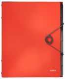 Leitz 4569-10-20 classeur rouge clair DIN A4 polypropylène nombre de compartiments : 6