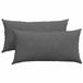 vidaXL Zitkussens 2 stuks Donkergrijs 80 x 40 cm Corduroy stof