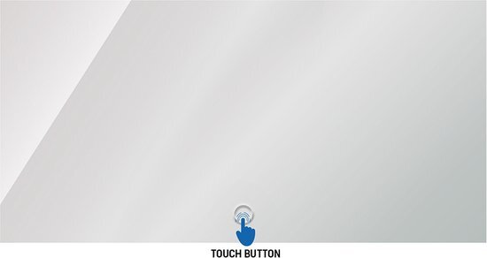 Aloni QUEEN Badkamerspiegel Met Geintegreerde LED Verlichting Anti Condens Touchscreen Schakelaar 120x60cm