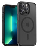 UNBREAKcable Magnetisch hoesje voor iPhone 13 Pro, compatibel met MagSafe, volledige camerabescherming, ingebouwde magnetische ring, valbescherming, schokbestendig, dun telefoonhoesje (zwart)