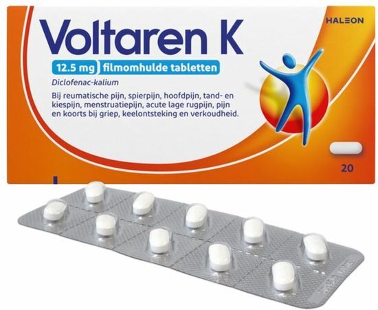 Voltaren K 12 5 mg Filmomhulde Tabletten 20st