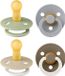 BIBS Fopspeen - 6-18 mois - 4-pack - Sauge/Nuage/Vanille Lumineux/Chêne Foncé Lumineux