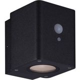Megatron Loky MT70018 Projecteur mural solaire avec détecteur de mouvements LED intégrée 1 W LED noir