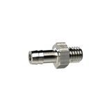 Riegler MSN239M303 Schroefslangaansluiting M3 a. voor slang LW 3 mm, SW 5, messing vernikkeld