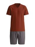 CALIDA Pyjama kort 'Cotton Special' wijnrood