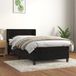 Maison Exclusive - Sommier à lattes de lit avec matelas Noir 100x200 cm Velours