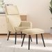 Maison Exclusive - Fauteuil relax avec repose-pieds, tissu couleur crème