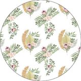 Bonateks Ronde digitaal bedrukte muismat, antislip onderkant, voor kantoor en thuis, diameter: 22 cm