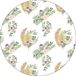 Bonateks Ronde digitaal bedrukte muismat, antislip onderkant, voor kantoor en thuis, diameter: 22 cm