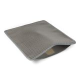 Amazon Basics Kattenbakmat, Dubbele Laag, Grijs, 76cm x 61cm