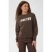 Saint Tropez katoenen sweater met borduursels - bruin