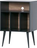 WOOOD James Kastje - Grenen - Zwart/Noten - 83x60x44 cm - Industrieel